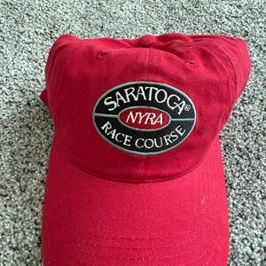 Vintage Saratoga Race Course Red Cap